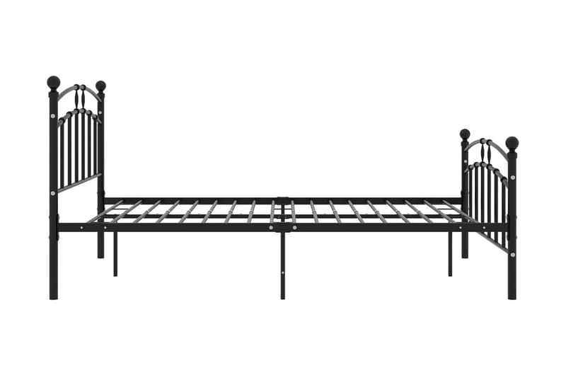 Sengeramme svart metall 200x200 cm - Svart - Møbler - Senger - Sengeramme & sengestamme