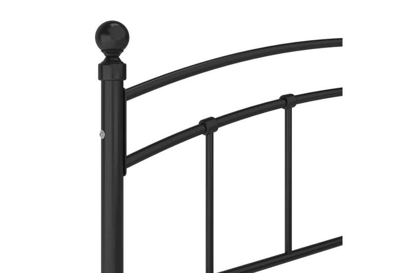 Sengeramme svart metall 200x200 cm - Svart - Møbler - Senger - Sengeramme & sengestamme