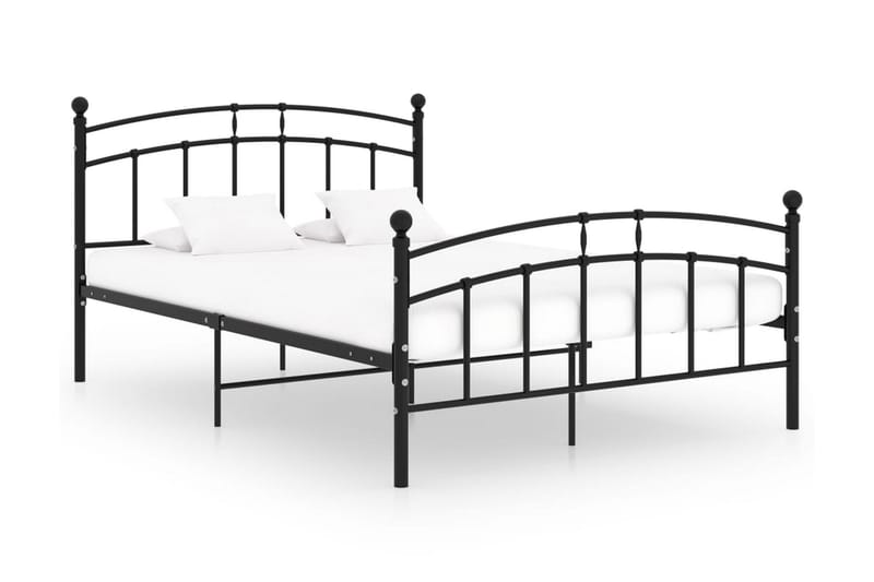 Sengeramme svart metall 200x200 cm - Svart - Møbler - Senger - Sengeramme & sengestamme