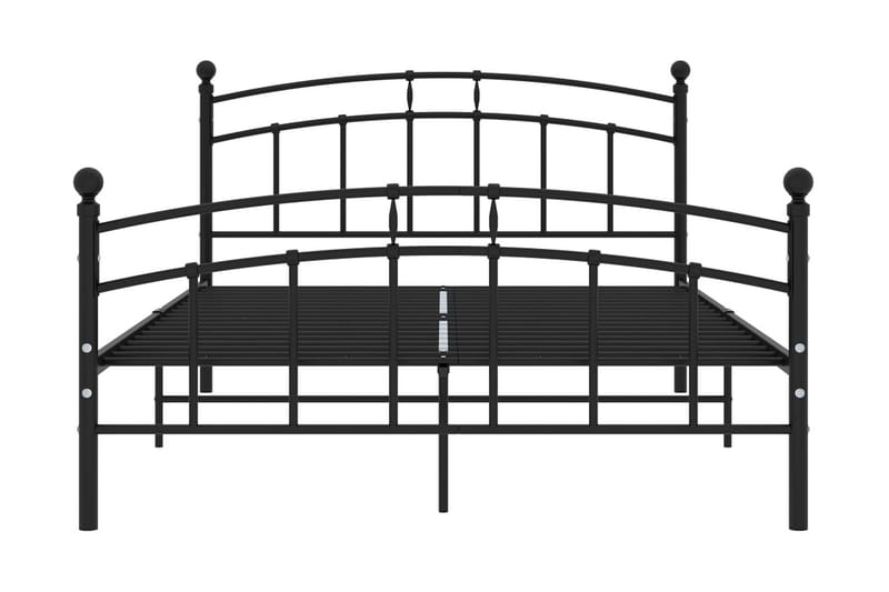 Sengeramme svart metall 200x200 cm - Svart - Møbler - Senger - Sengeramme & sengestamme