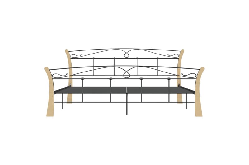 Sengeramme svart metall 200x200 cm - Svart - Møbler - Senger - Sengeramme & sengestamme