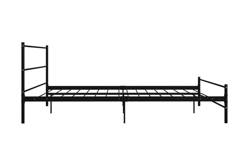 Sengeramme svart metall 200x200 cm - Sengeramme & sengestamme