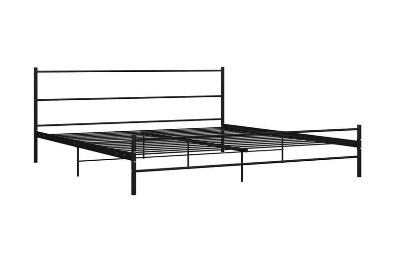 Sengeramme svart metall 200x200 cm - Sengeramme & sengestamme