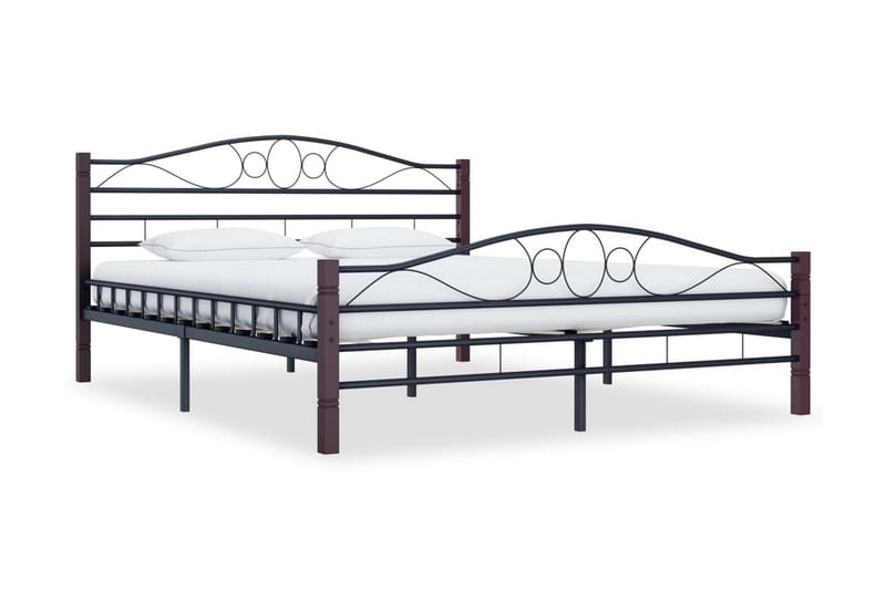 Sengeramme svart metall 200x200 cm - Møbler - Senger - Sengeramme & sengestamme