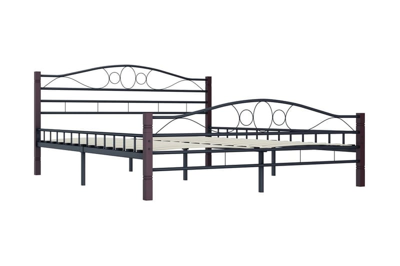 Sengeramme svart metall 200x200 cm - Møbler - Senger - Sengeramme & sengestamme