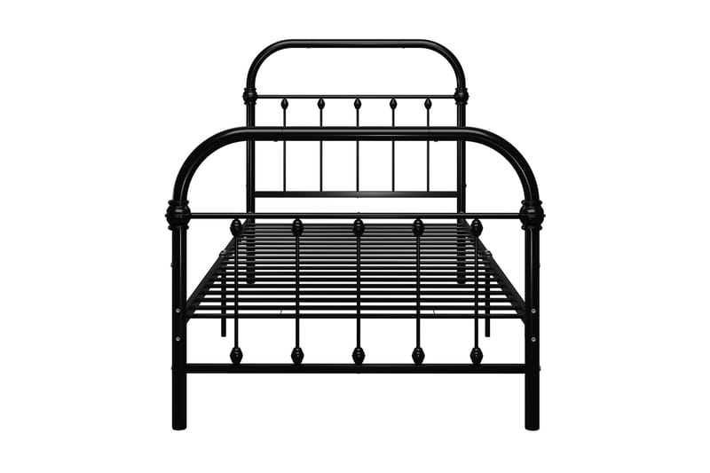 Sengeramme svart metall 90x200 cm - Svart - Møbler - Senger - Sengeramme & sengestamme