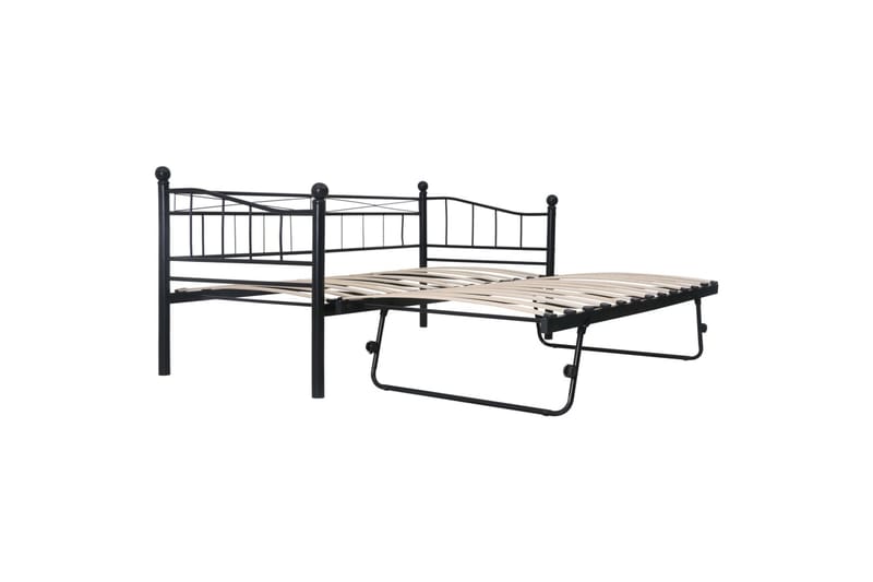 Sengeramme svart stål 180x200/90x200 - Møbler - Senger - Sengeramme & sengestamme