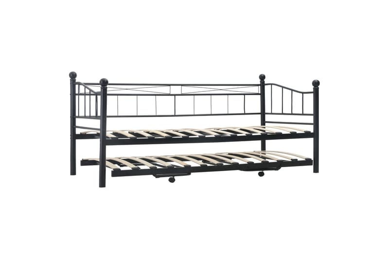 Sengeramme svart stål 180x200/90x200 - Møbler - Senger - Sengeramme & sengestamme