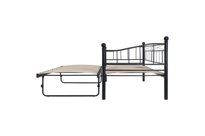 Sengeramme svart stål 180x200/90x200 - Møbler - Senger - Sengeramme & sengestamme