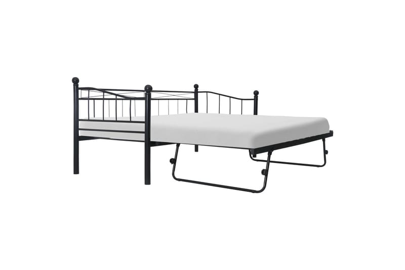 Sengeramme svart stål 180x200/90x200 - Møbler - Senger - Sengeramme & sengestamme