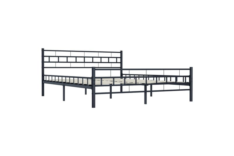 Sengeramme svart stål 200x200 cm - Møbler - Senger - Sengeramme & sengestamme