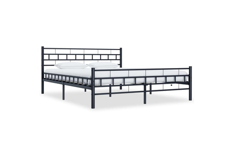 Sengeramme svart stål 200x200 cm - Møbler - Senger - Sengeramme & sengestamme