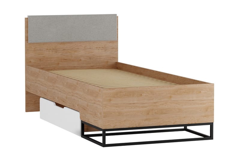 Staffin Sengeramme 90x200 cm - Hvid - Møbler - Senger - Sengeramme & sengestamme
