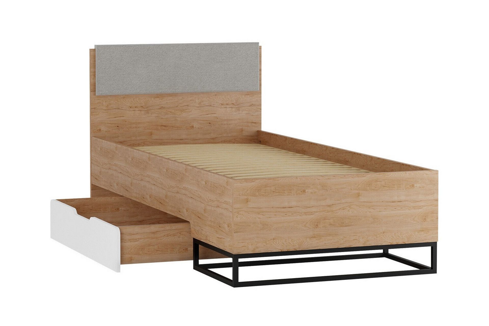 Staffin Sengeramme 90x200 cm - Hvid - Møbler - Senger - Sengeramme & sengestamme