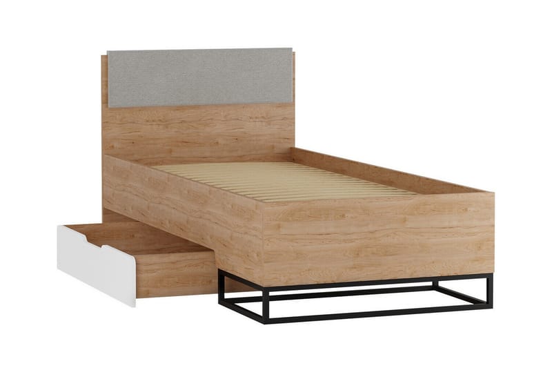Staffin Sengeramme 90x200 cm - Hvid - Møbler - Senger - Sengeramme & sengestamme