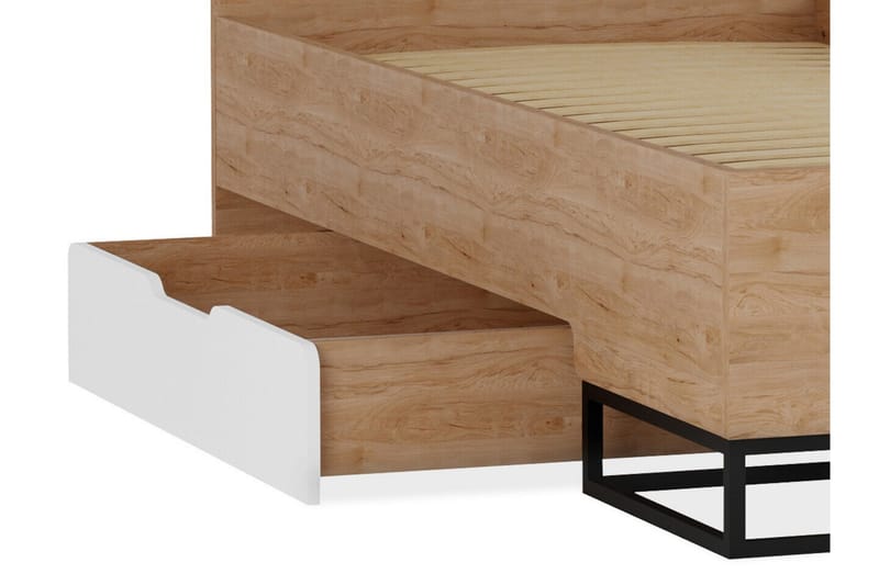 Staffin Sengeramme 90x200 cm - Hvid - Møbler - Senger - Sengeramme & sengestamme