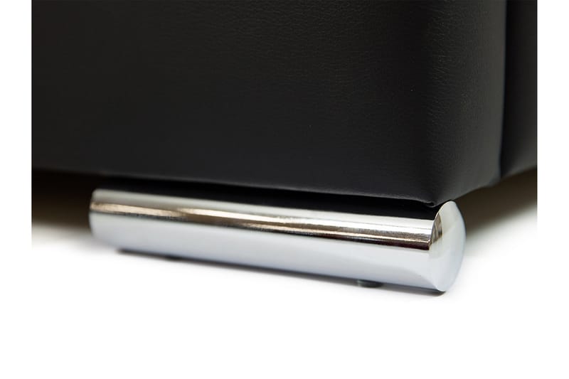 Stavanger Seng med Oppbevaring 180x200 - Svart - Møbler - Senger - Sengeramme & sengestamme