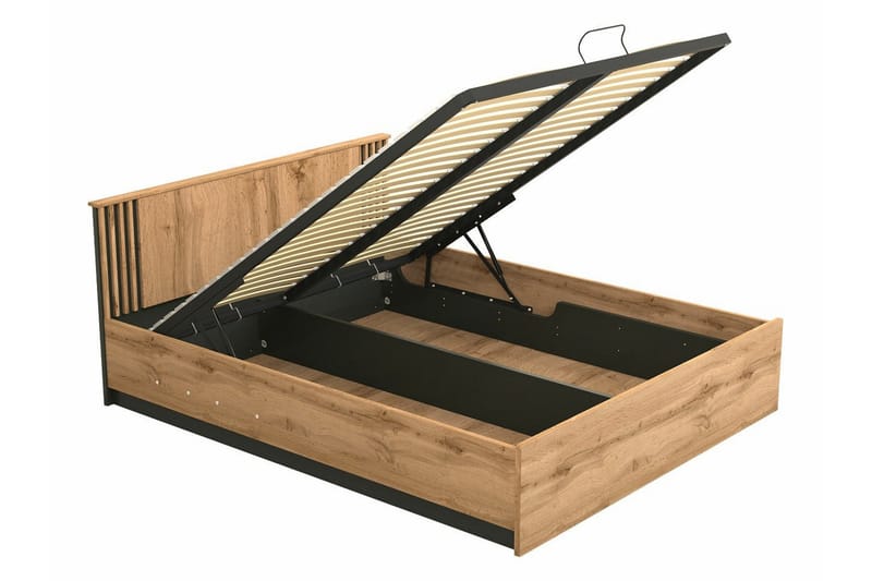 Strathy Sengeramme 160x200 cm - Svart - Møbler - Senger - Sengeramme & sengestamme