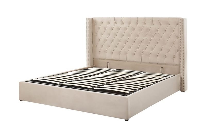 Tajueco Dobbeltseng 180x200 cm - Beige - Møbler - Senger - Sengeramme & sengestamme