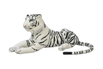 Tigerleke Plysj Hvit XXL - Hvit - Møbler - Senger - Sengeramme & sengestamme
