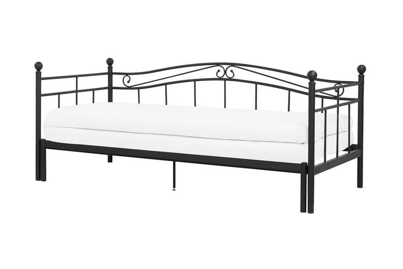 Tulle Dobbeltseng 90-180 | 200 cm - Svart - Møbler - Senger - Sengeramme & sengestamme