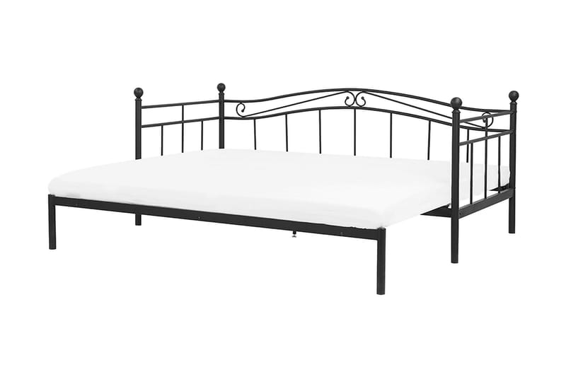 Tulle Dobbeltseng 90-180 | 200 cm - Svart - Møbler - Senger - Sengeramme & sengestamme