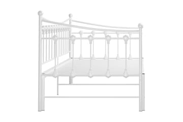 Uttrekkbar ramme til sovesofa hvit metall 90x200 cm - Hvit - Møbler - Senger - Sengeramme & sengestamme