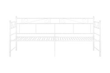 Uttrekkbar ramme til sovesofa hvit metall 90x200 cm - Hvit - Møbler - Senger - Sengeramme & sengestamme