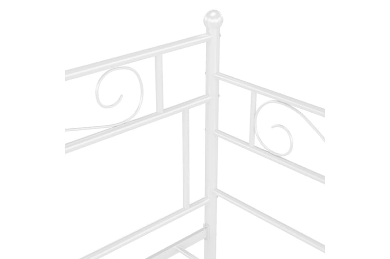 Uttrekkbar ramme til sovesofa hvit metall 90x200 cm - Hvit - Møbler - Senger - Sengeramme & sengestamme