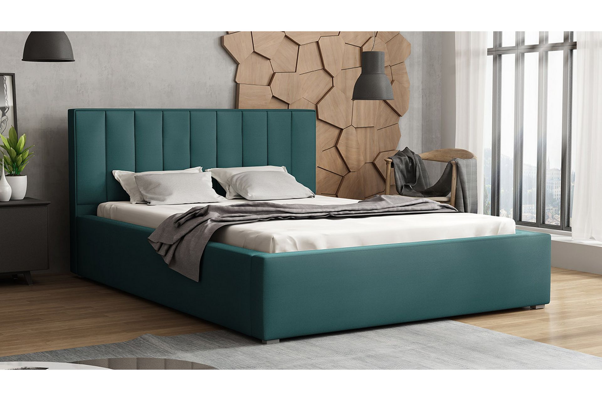 Valasco Seng 200x200 cm - Grønn - Møbler - Senger - Sengeramme & sengestamme