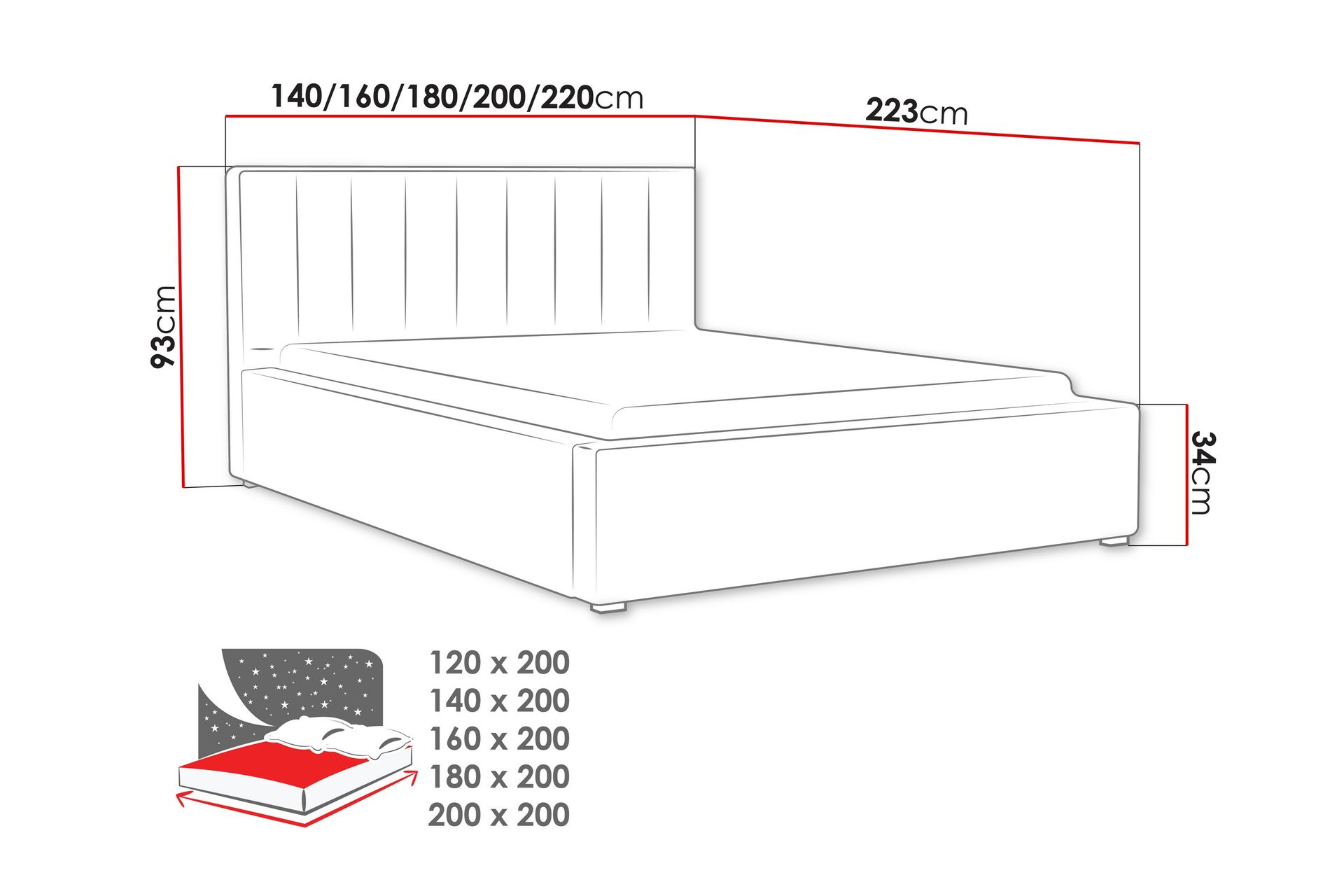 Valasco Seng 200x200 cm - Grønn - Møbler - Senger - Sengeramme & sengestamme
