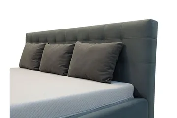 Vento Sengeramme med Oppbevaring 140x200 - Grå - Møbler - Senger - Sengeramme & sengestamme