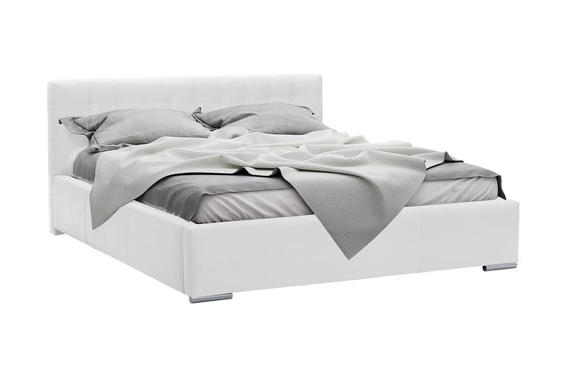 Vento Sengeramme med Oppbevaring 140x200 - Hvit - Møbler - Senger - Sengeramme & sengestamme