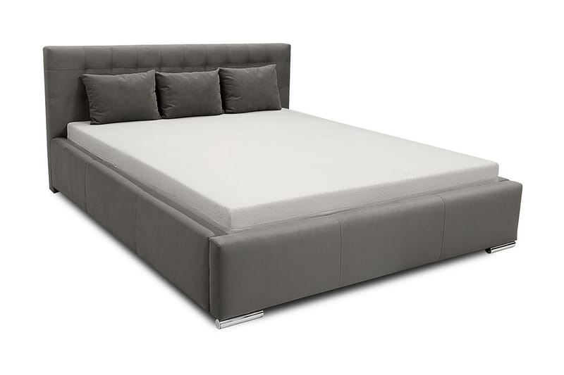 Vento Sengeramme med Oppbevaring 140x200 - Hvit - Møbler - Senger - Sengeramme & sengestamme
