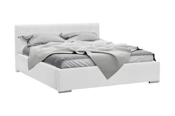 Vento Sengeramme med Oppbevaring 160x200 - Hvit - Møbler - Senger - Sengeramme & sengestamme