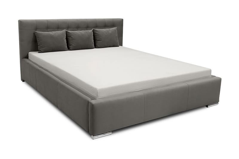 Vento Sengeramme med Oppbevaring 180x200 - Hvit - Møbler - Senger - Sengeramme & sengestamme