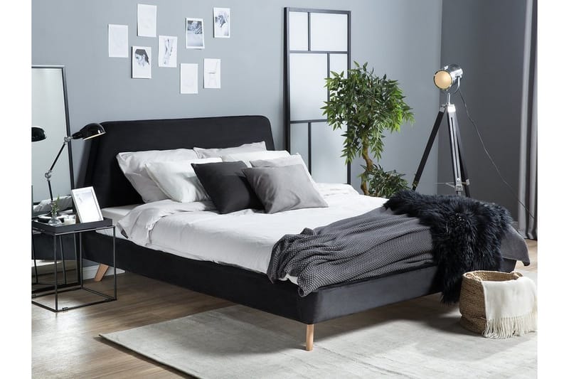 Vienne Dobbeltseng 180 | 200 cm - Svart - Møbler - Senger - Sengeramme & sengestamme