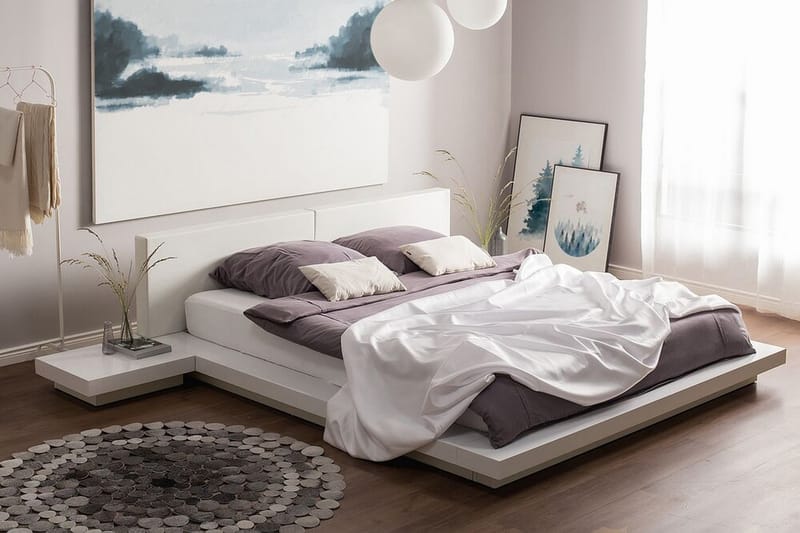 Zen Dobbeltseng 180 | 200 cm - Hvit - Møbler - Senger - Sengeramme & sengestamme