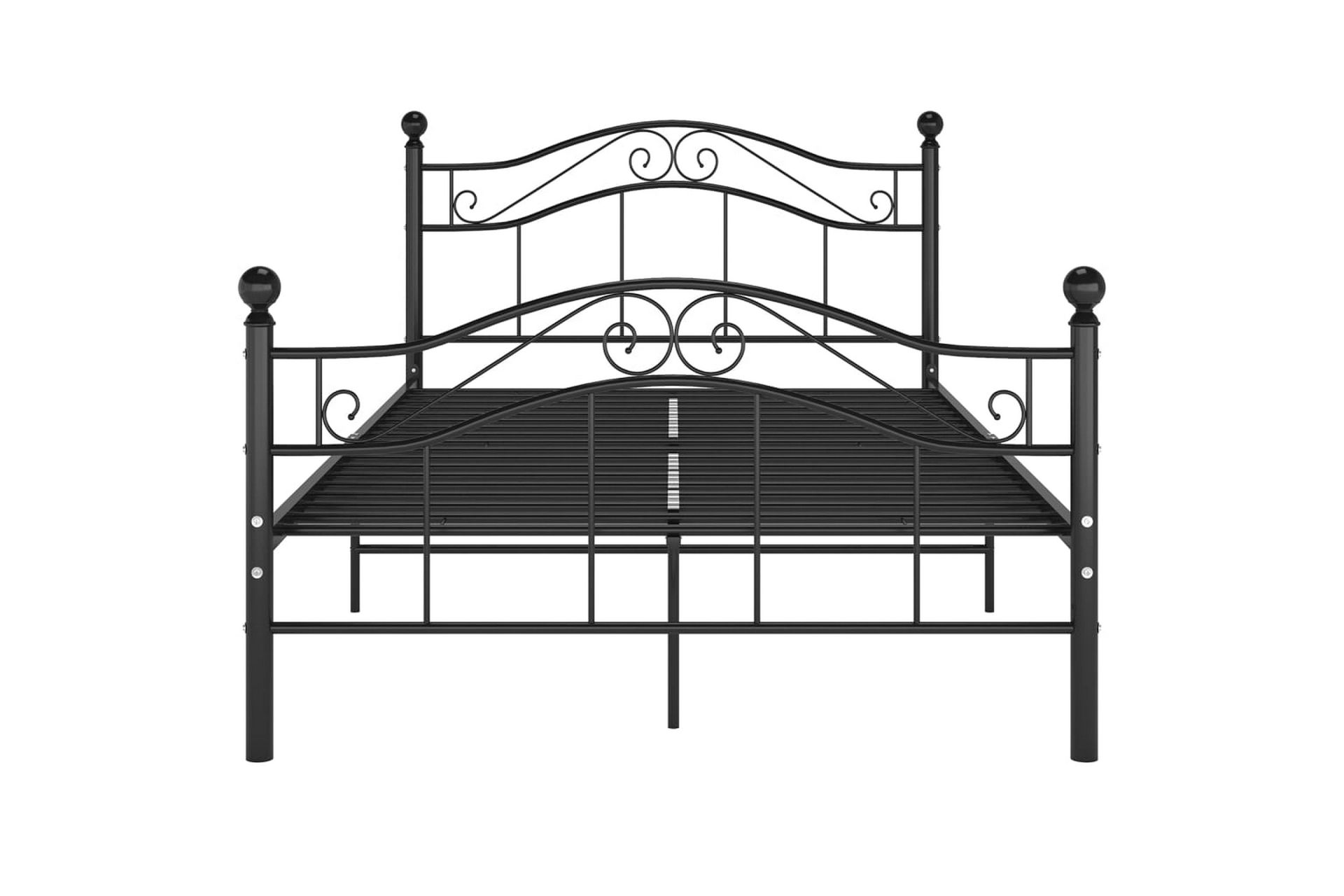 Sengeramme svart metall 120x200 cm - Svart - Møbler - Senger - Sengeramme & sengestamme