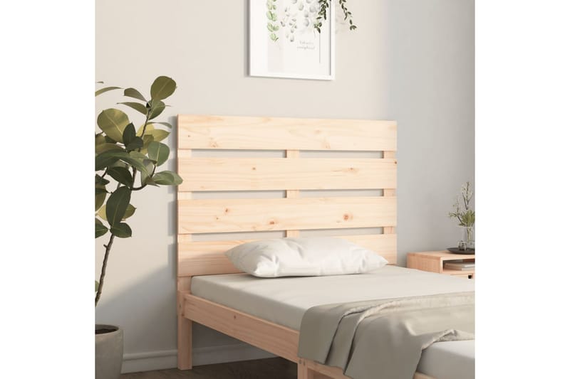beBasic Sengegavl 100x3x80 cm heltre furu - Brun - Møbler - Senger - Sengetilbehør & sengegavl - Sengegavl