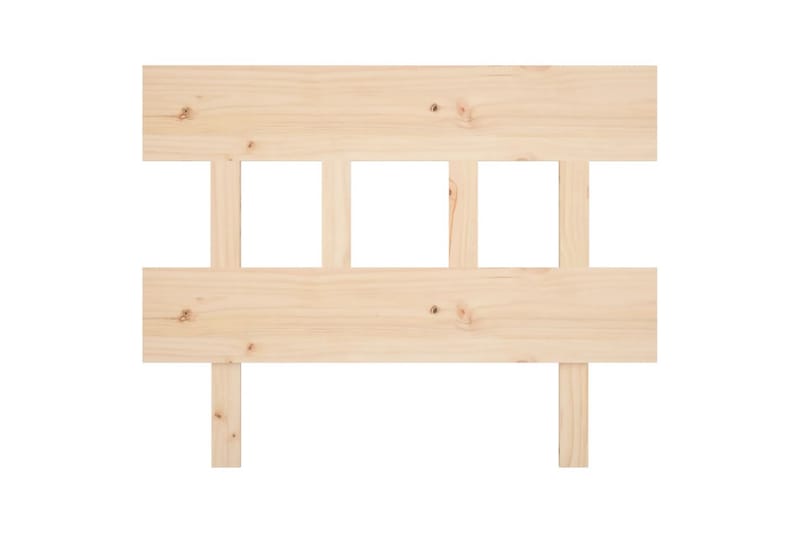 beBasic Sengegavl 103,5x3x81 cm heltre furu - Brun - Sengegavl