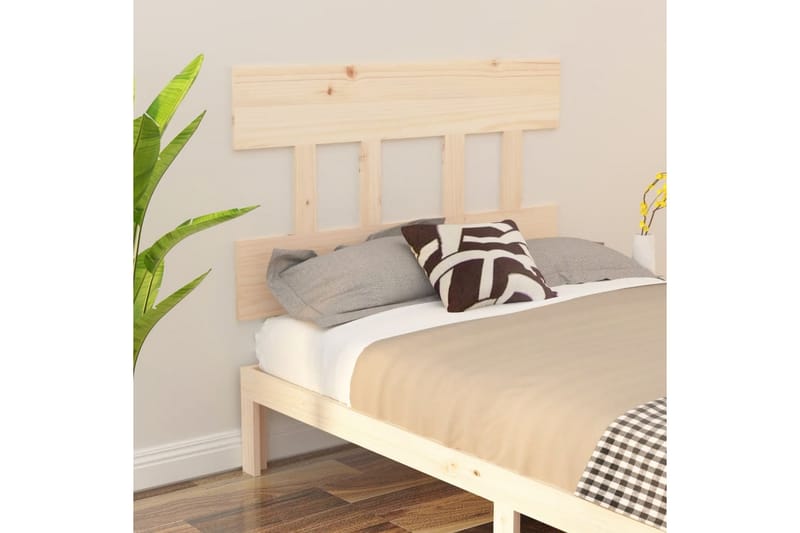 beBasic Sengegavl 103,5x3x81 cm heltre furu - Brun - Møbler - Senger - Sengetilbehør & sengegavl - Sengegavl