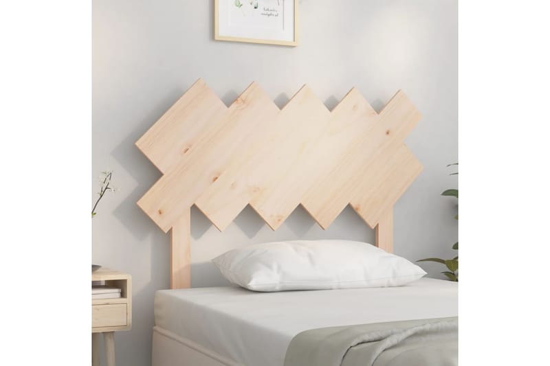 beBasic Sengegavl 104x3x80,5 cm heltre furu - Brun - Møbler - Senger - Sengetilbehør & sengegavl - Sengegavl