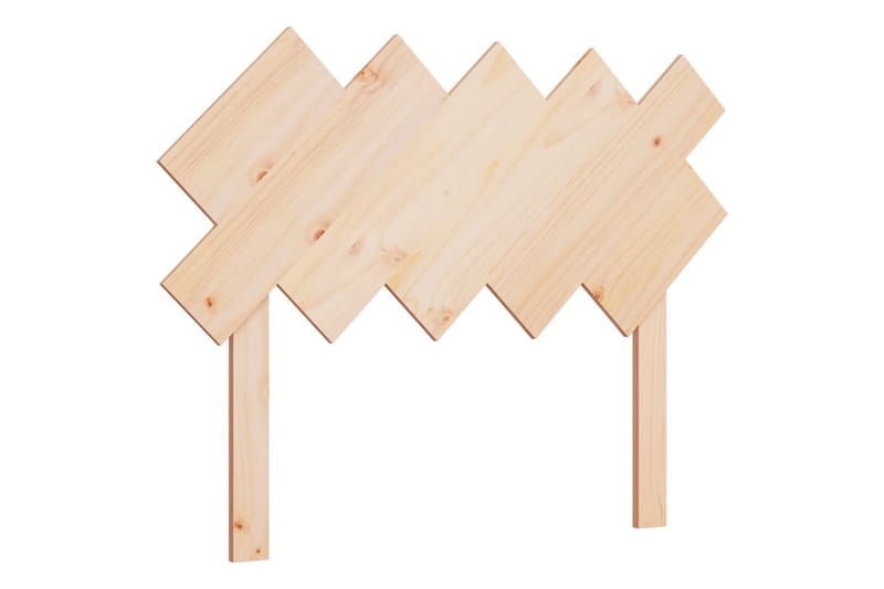 beBasic Sengegavl 104x3x80,5 cm heltre furu - Brun - Møbler - Senger - Sengetilbehør & sengegavl - Sengegavl
