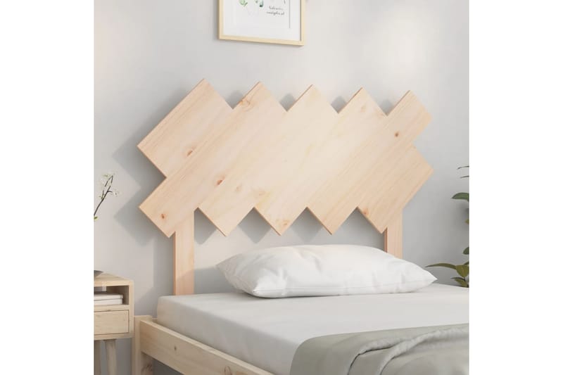 beBasic Sengegavl 104x3x80,5 cm heltre furu - Brun - Møbler - Senger - Sengetilbehør & sengegavl - Sengegavl