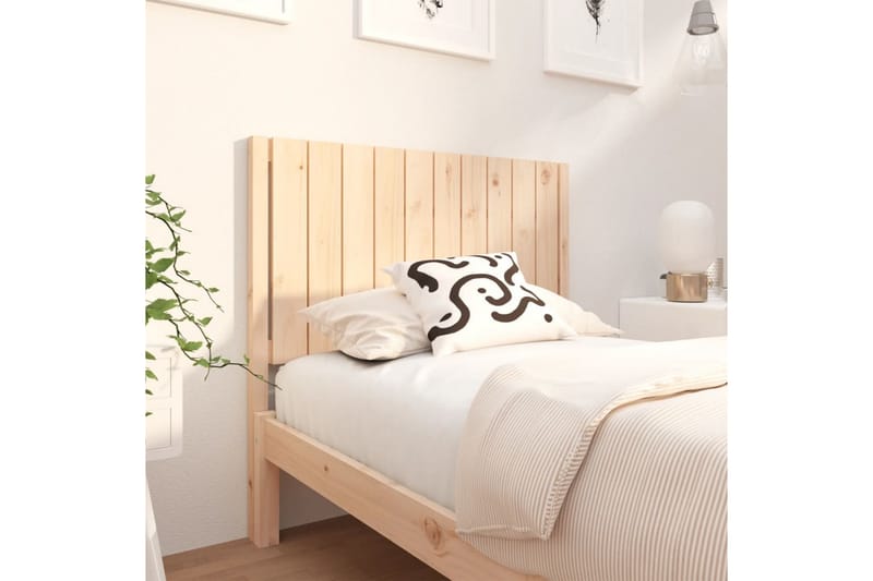 beBasic Sengegavl 105,5x4x100 cm heltre furu - Brun - Møbler - Senger - Sengetilbehør & sengegavl - Sengegavl