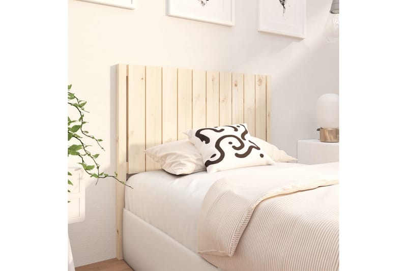 beBasic Sengegavl 105,5x4x100 cm heltre furu - Brun - Møbler - Senger - Sengetilbehør & sengegavl - Sengegavl