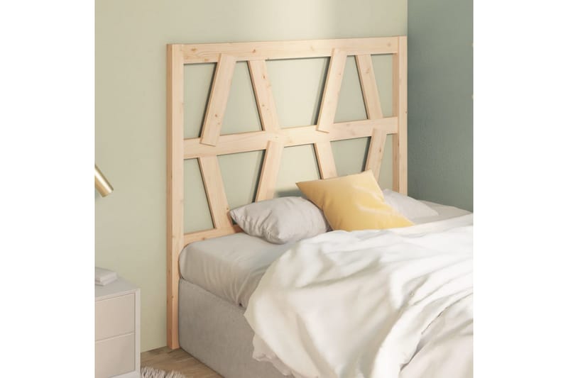 beBasic Sengegavl 106x4x100 cm heltre furu - Brun - Møbler - Senger - Sengetilbehør & sengegavl - Sengegavl