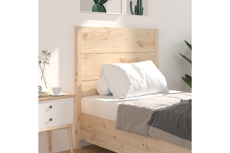 beBasic Sengegavl 106x4x100 cm heltre furu - Brun - Møbler - Senger - Sengetilbehør & sengegavl - Sengegavl