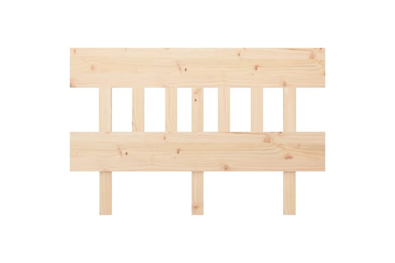 beBasic Sengegavl 123,5x3x81 cm heltre furu - Brun - Sengegavl